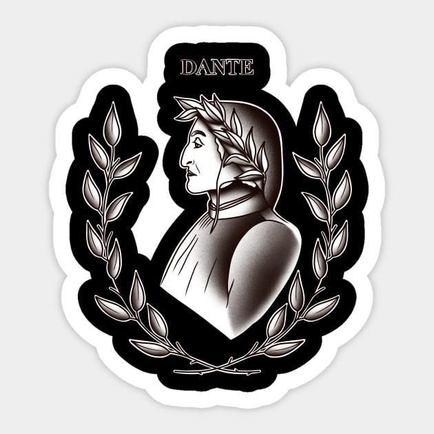 HomeSchoolTattoo Dante Alighieri Sticker by HomeSchoolTattoo